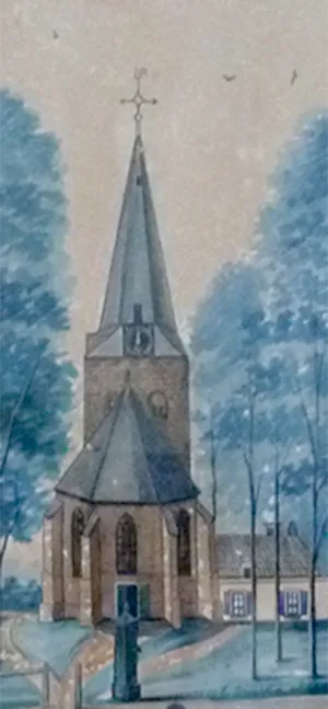 detail kerk Nijbroek