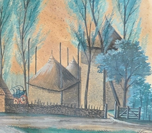 hooi- en graanbergen