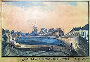 Gesigt op den dijk van Veesen